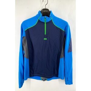 Helly Hansen Dry Charger Windblock 1/2 Zip Shirt Windblock Tights Blue XL